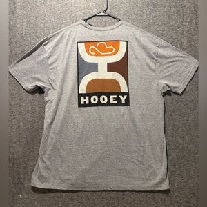 Hooey Tee Shirt Mens 3XL Heathered Gray Graphic Soft Rodeo Western Farm NWT